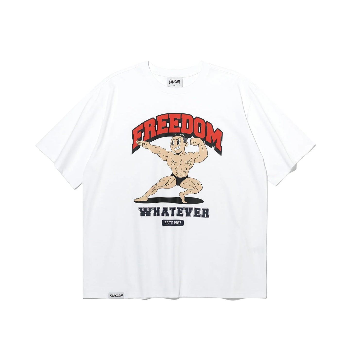 Signature Biceps Men Print T-shirt (White)