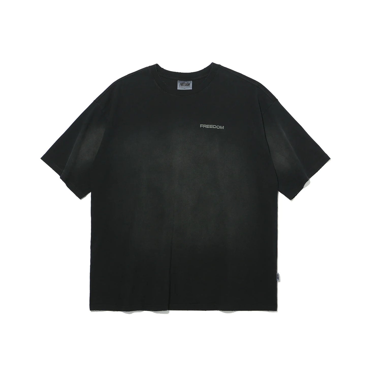 Small Logo Pigment Washed T-Shirt (Black)