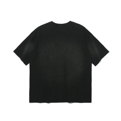 Small Logo Pigment Washed T-Shirt (Black)