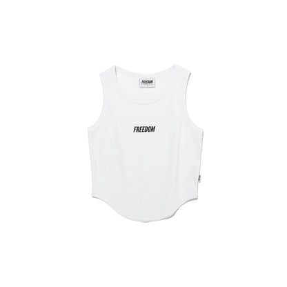 Women's Small Logo Sleeveless (White)