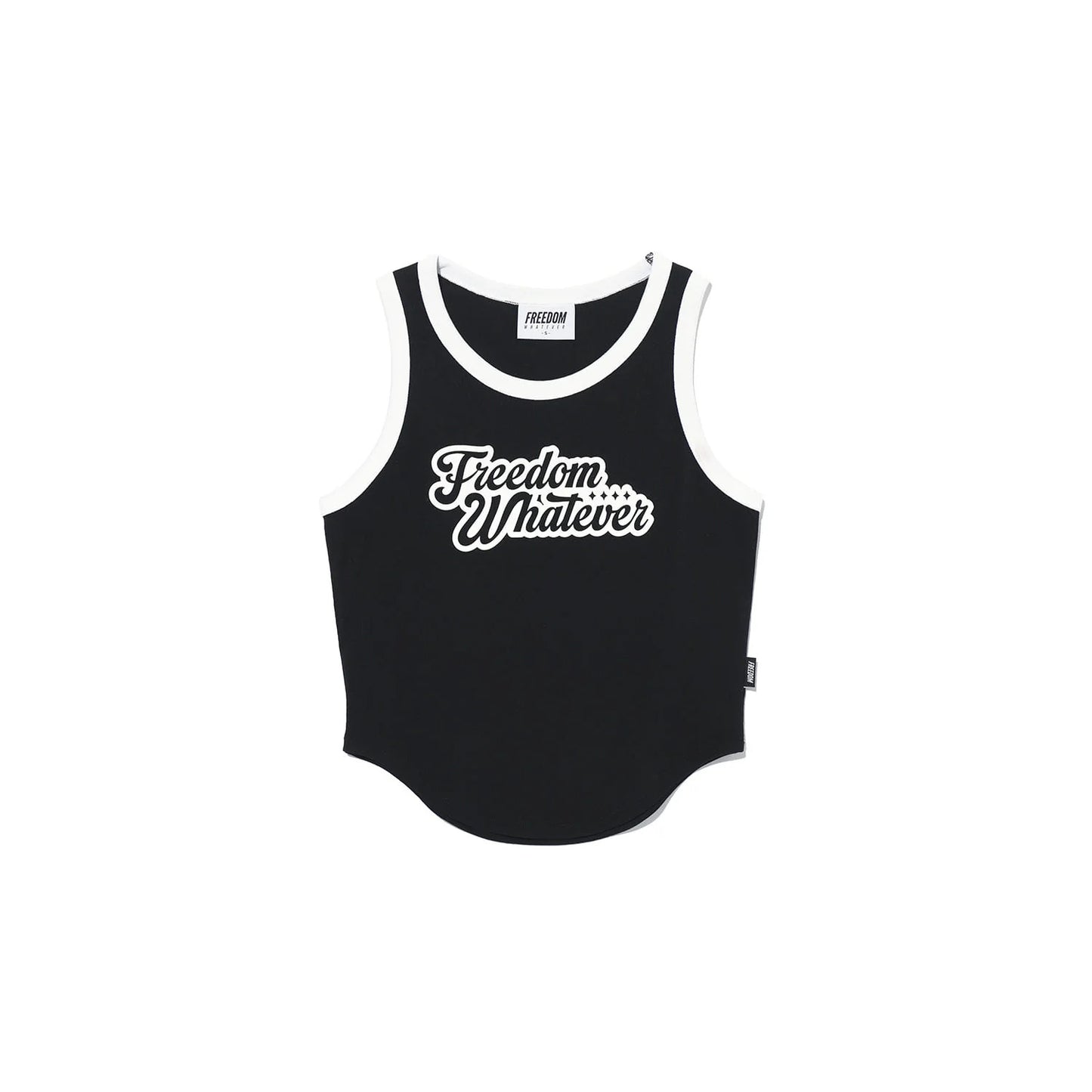 Women's Logo Ringer Sleeveless (Black)