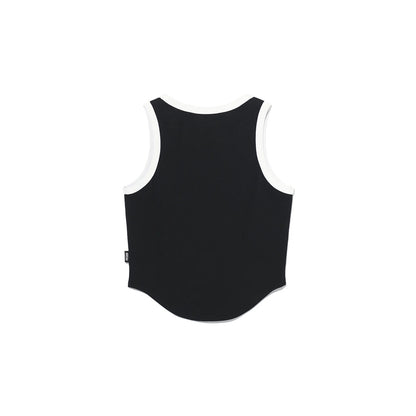 Women's Logo Ringer Sleeveless (Black)