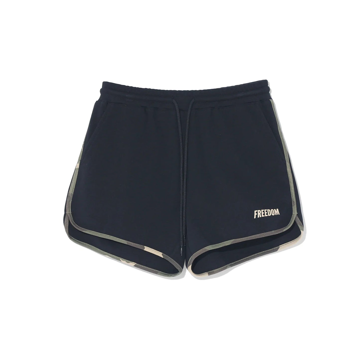 Women's Logo Yeezy Dolphin Shorts (Black Camo)