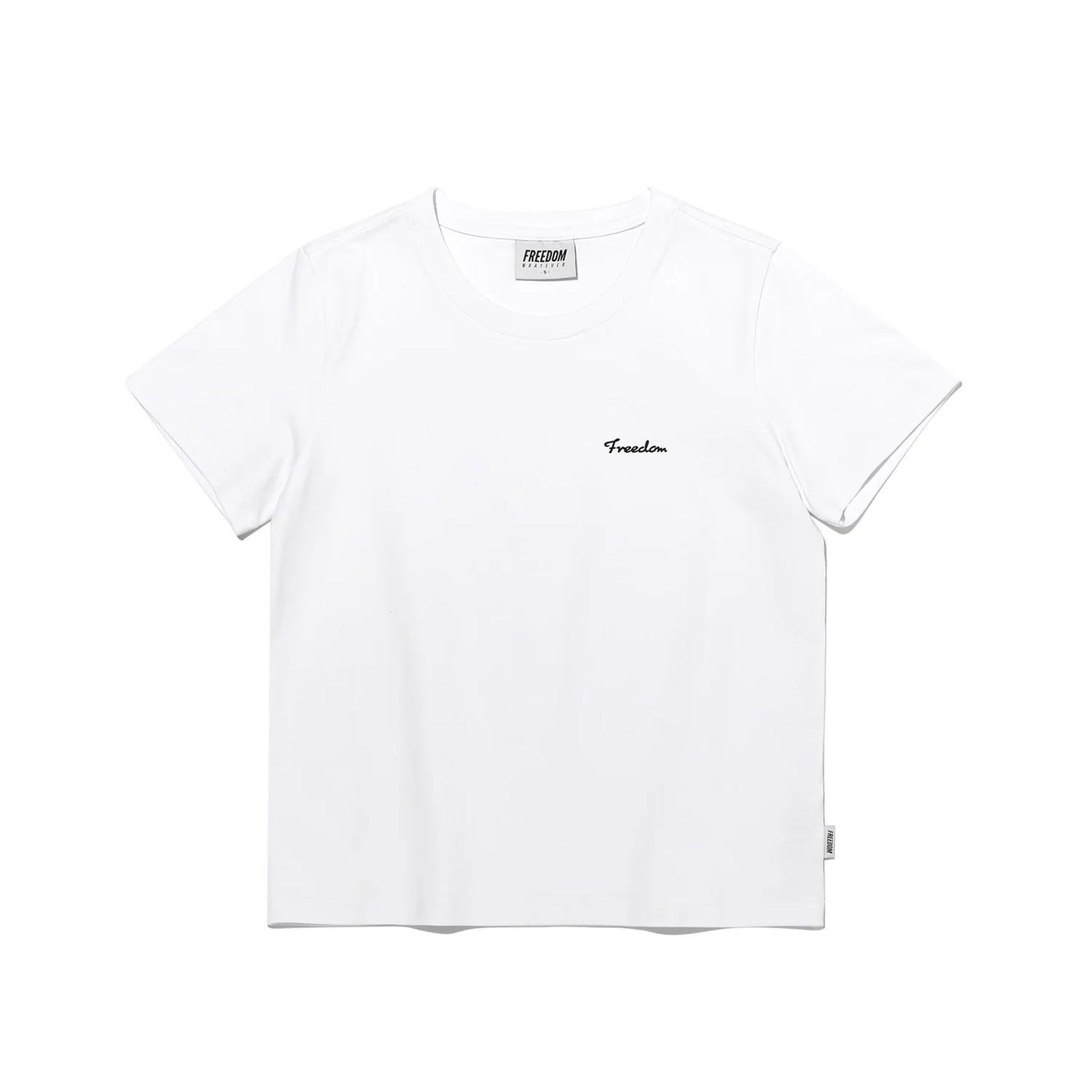 Women's Small Logo Standard Fit Short Sleeve (White)