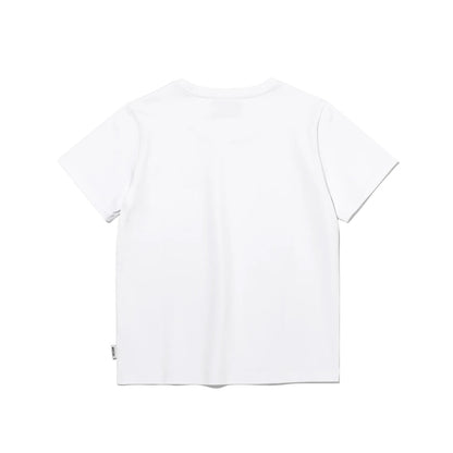 Women's Small Logo Standard Fit Short Sleeve (White)