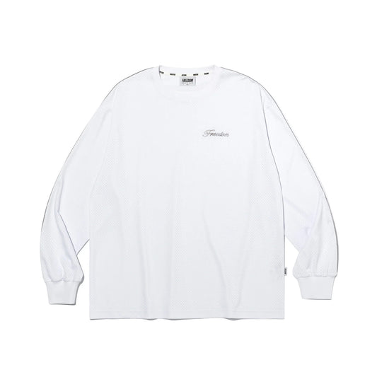 Sideline Mesh Long Sleeve (White)