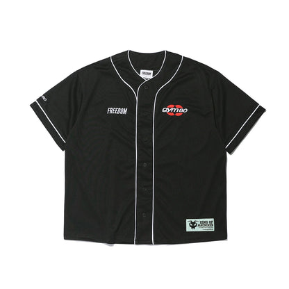 GYM80 Air Mesh Baseball Jersey (Black)