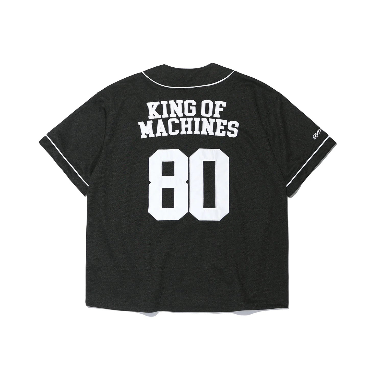 GYM80 Air Mesh Baseball Jersey (Black)