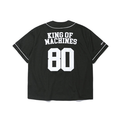 GYM80 Air Mesh Baseball Jersey (Black)