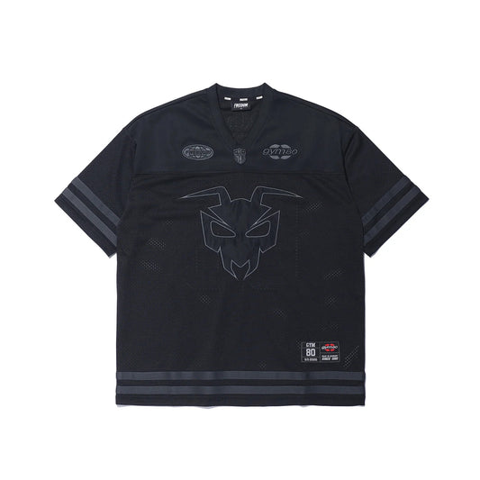 GYM80 Mesh Rugby Jersey (Black)