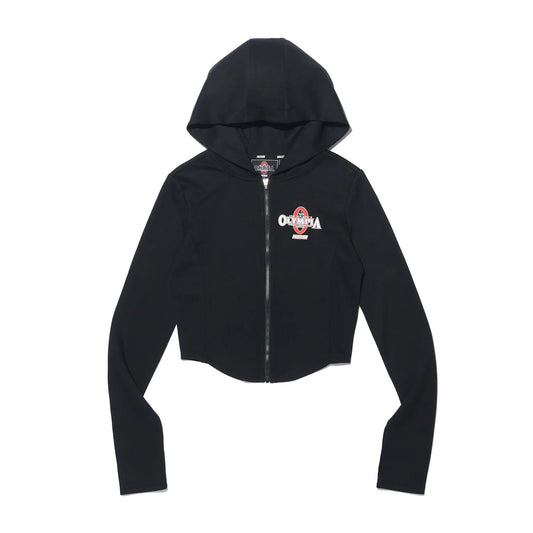 Women's Olympia Slim Hoodie Zip-Up (Black)