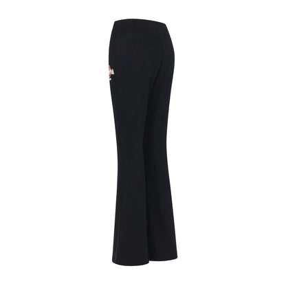 Womens Olympia Slim Bootcut Pants (Black)