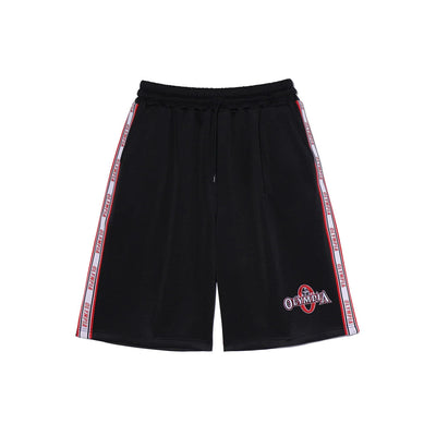 OLYMPIA Lettering Bermuda Shorts (Black)