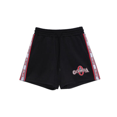 Women's OLYMPIA Lettering Shorts (Black)