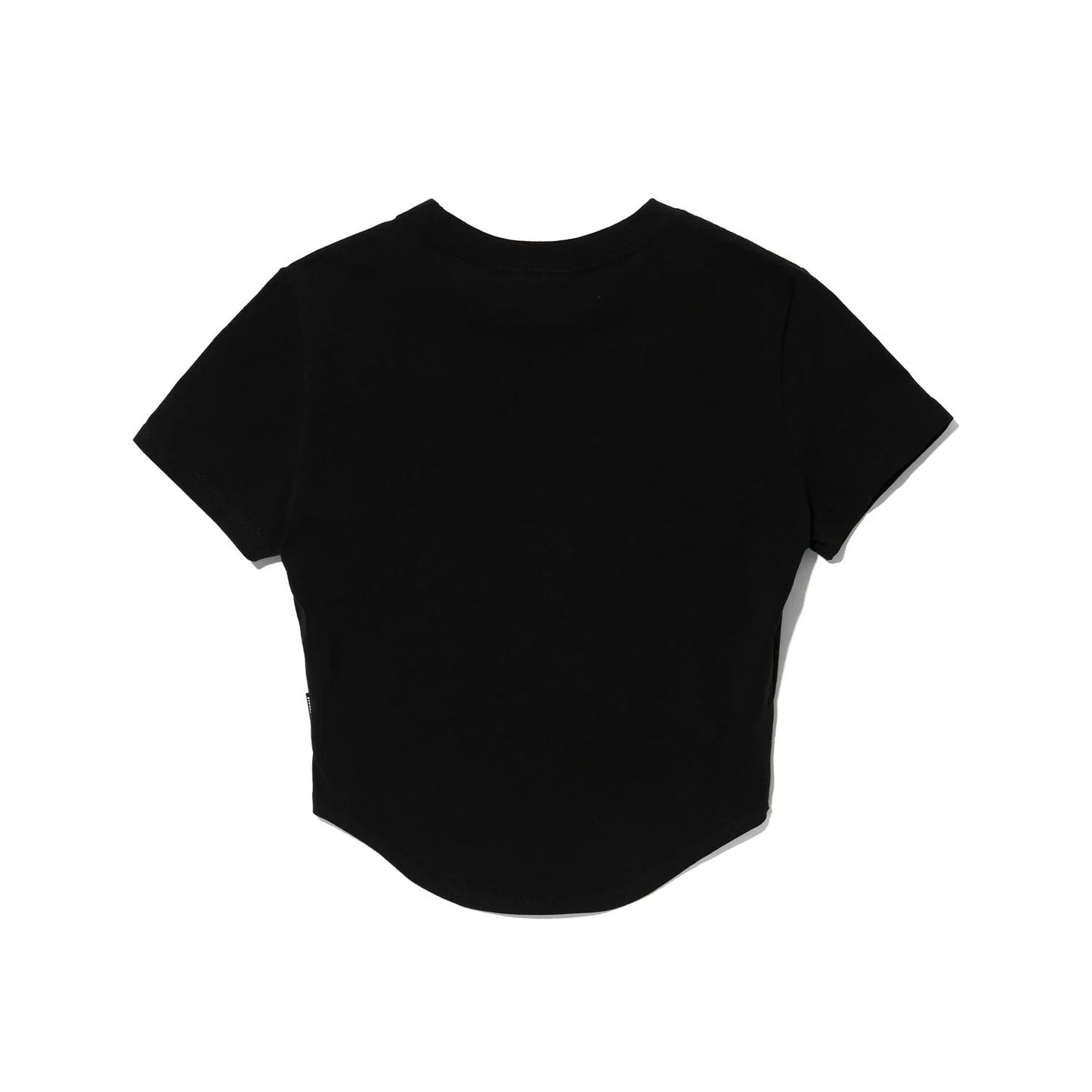 Womens Olympia Big Logo Crop T-Shirts (Black)