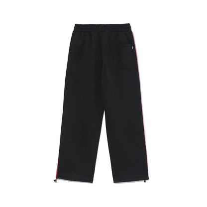 Olympia Lettering Mesh Embossed Pants (Black)