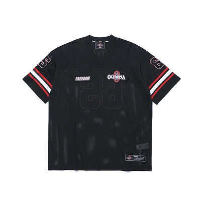 OLYMPIA Small Logo Rugby Jersey (Black)