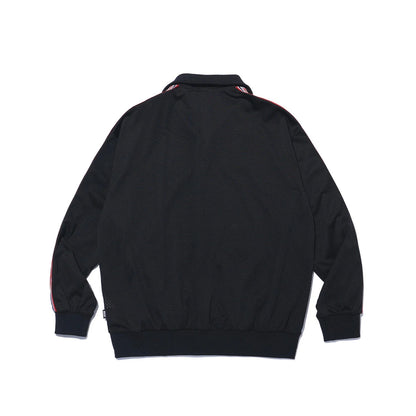 Olympia Lettering All Mesh Coach Jacket (Black)
