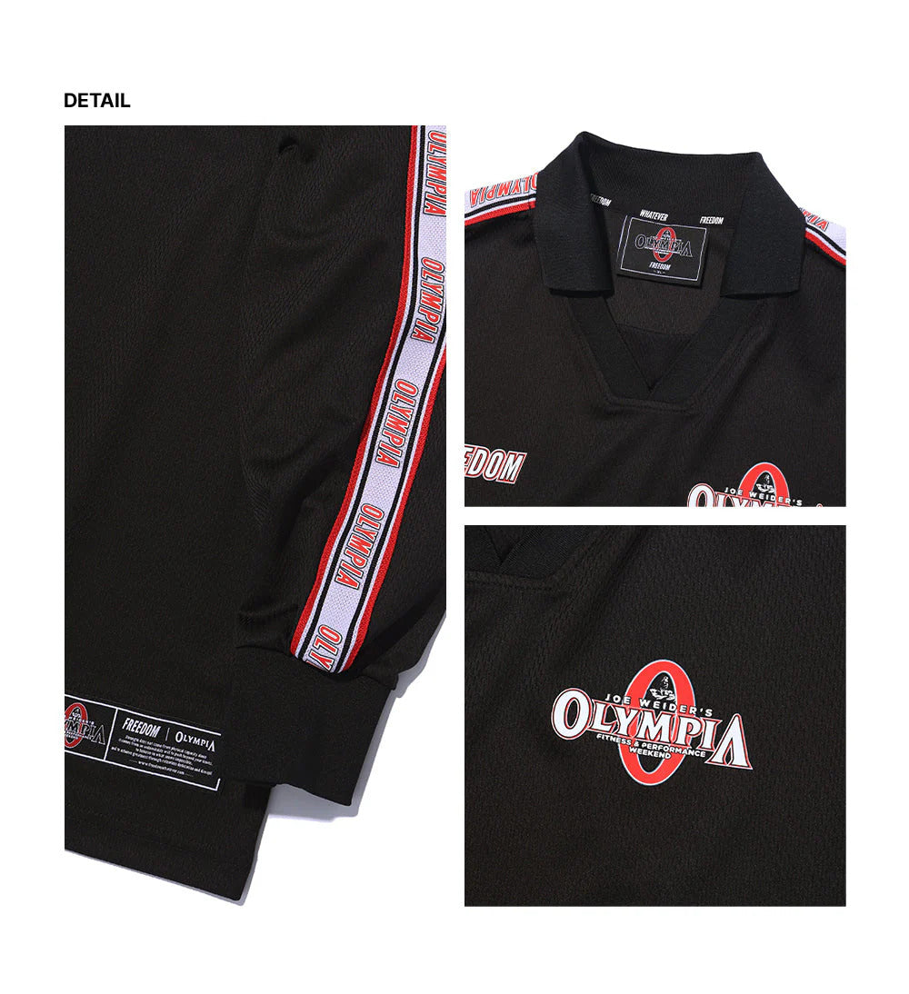 Olympia Lettering Football Long Sleeve (Black)