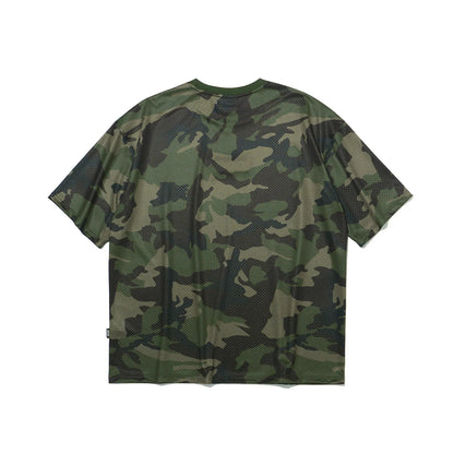 Freedom Logo Mesh Oversized T-shirt (Deep Camo)